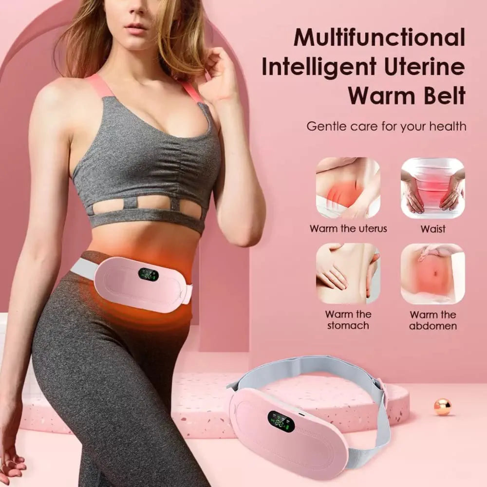 Menstrual Heating Pad and Massager – Gentle Heat & Soothing Vibration for Period Pain Relief