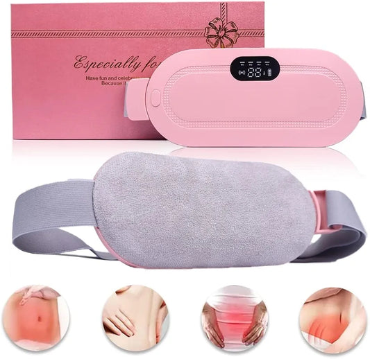 Menstrual Heating Pad and Massager – Gentle Heat & Soothing Vibration for Period Pain Relief